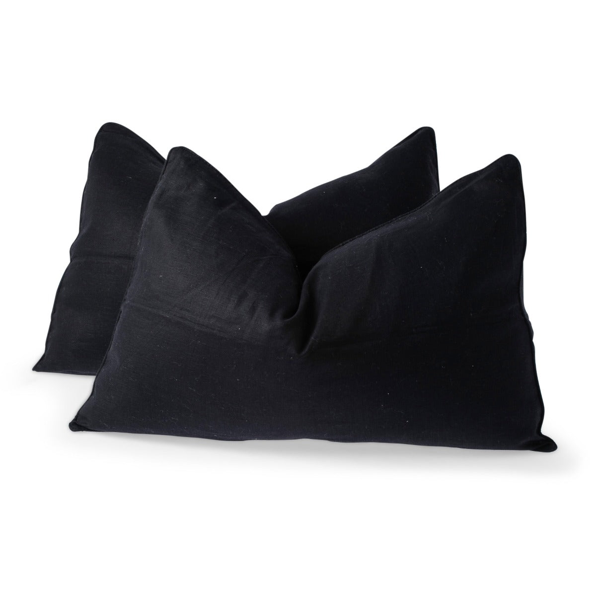 Lumbar Feather Filled - Black