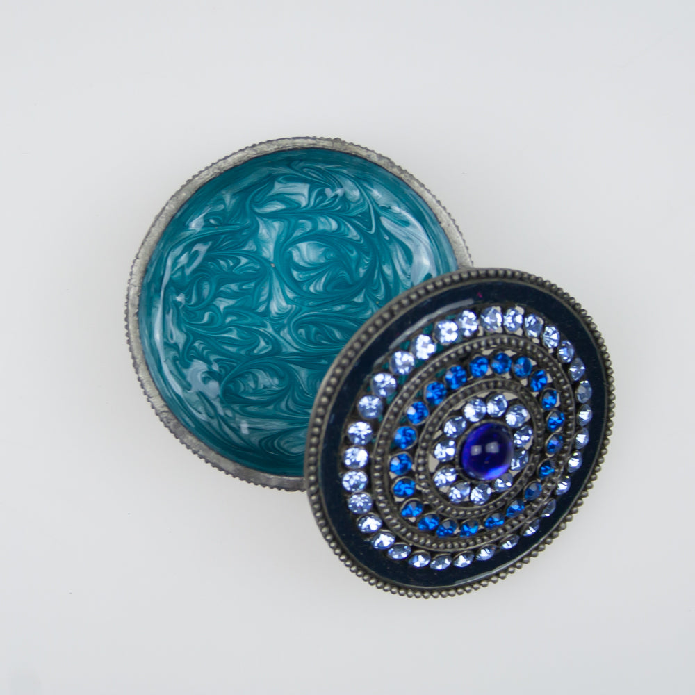 Trinket Gems Gold Gift Box - Sapphire