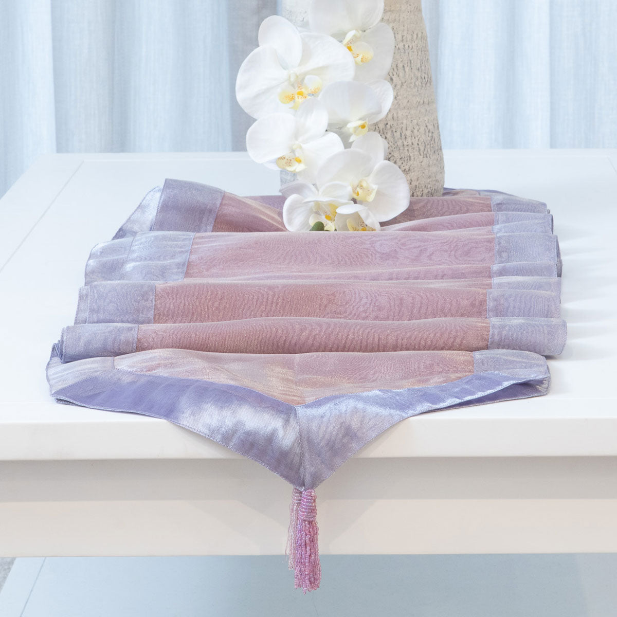 Organza Table Topper - Lavender