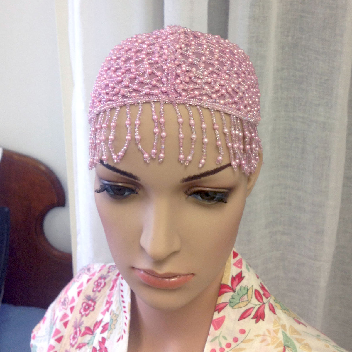 Beaded Cap - Lavender