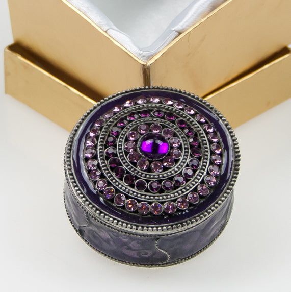 Trinket Gems Gold Gift Box - Lilac