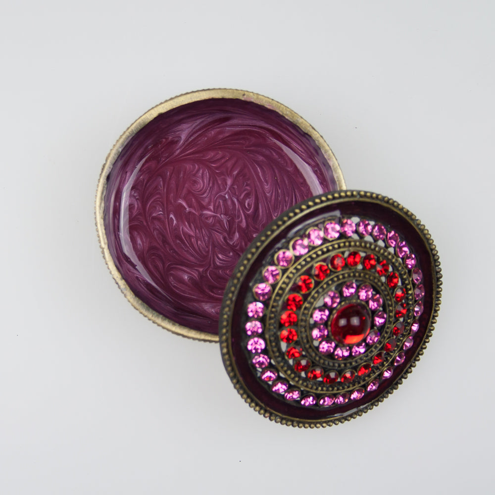 Trinket Gems Gold Gift Box - Red