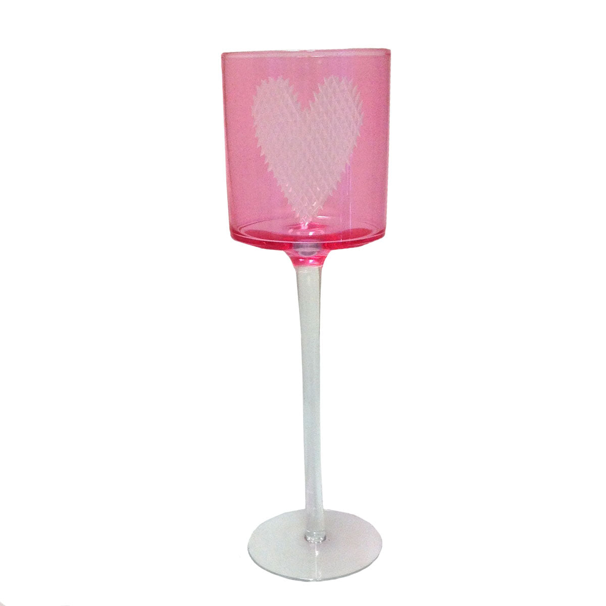 Candle Holder D9xH29.5cm - Pink