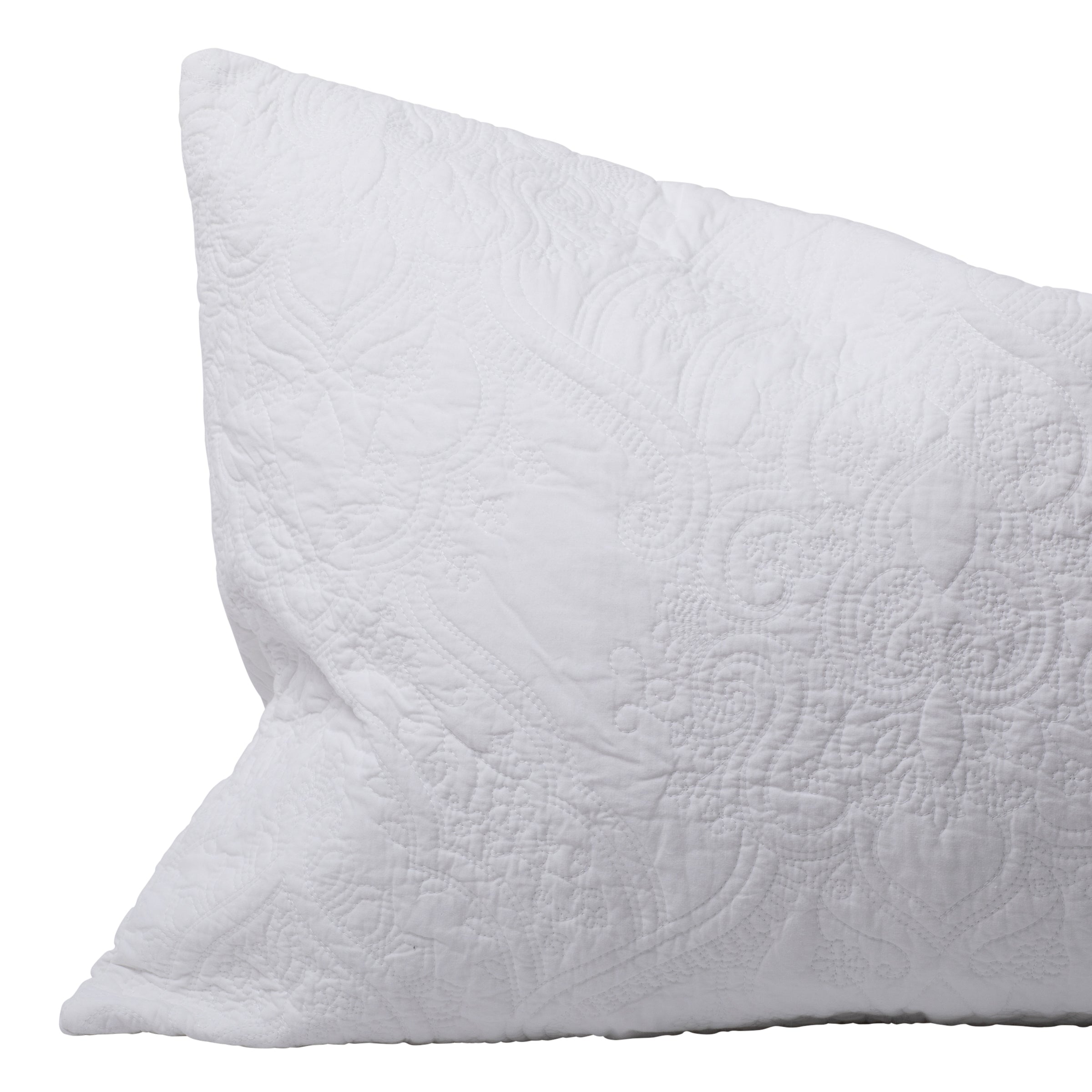 Damask White King Set