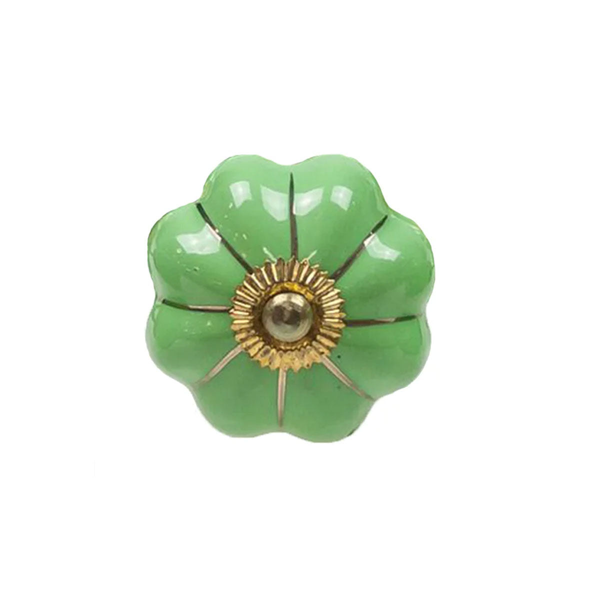 Large Ceramic Knob - Green