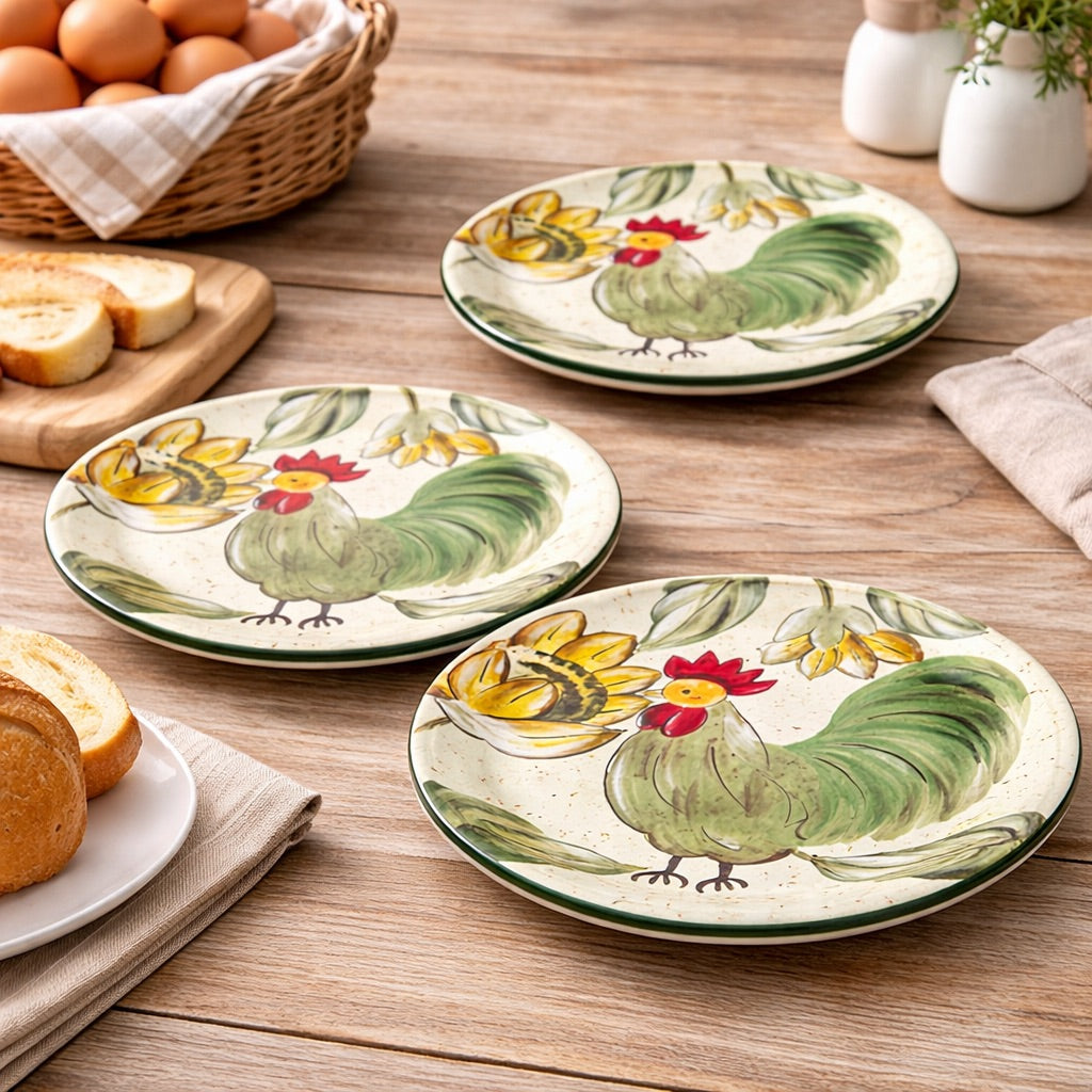 Farmhouse Side Plate Set - Green