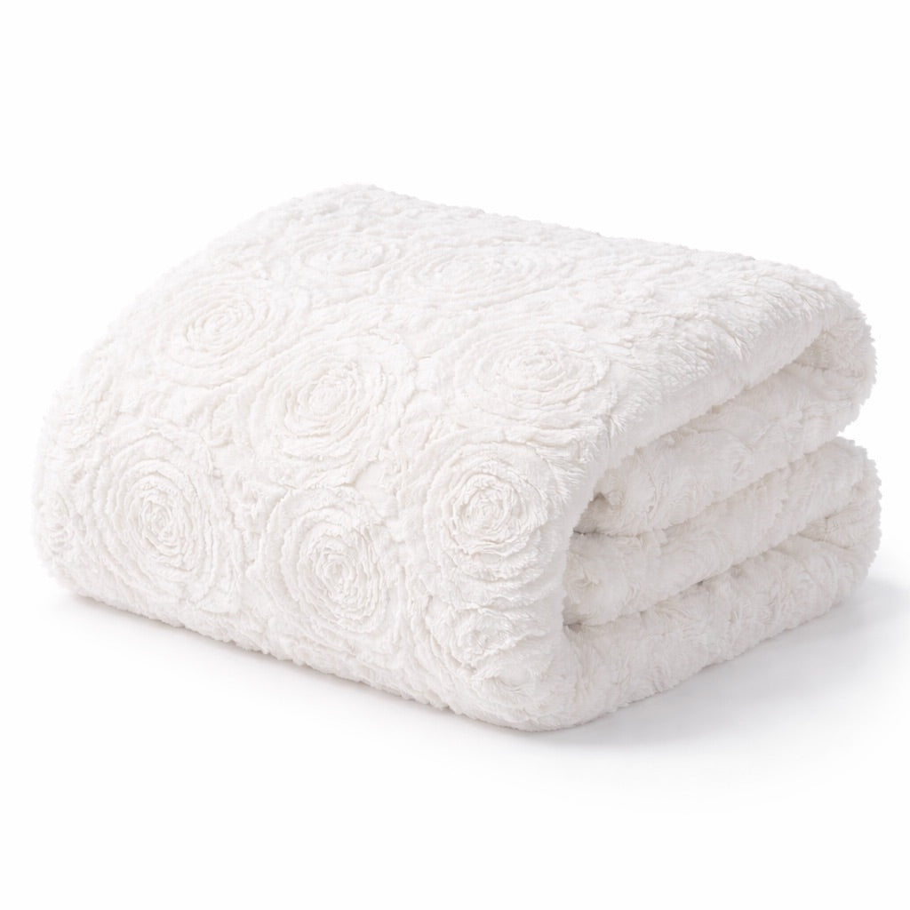 Cosy Blanket Rose - White