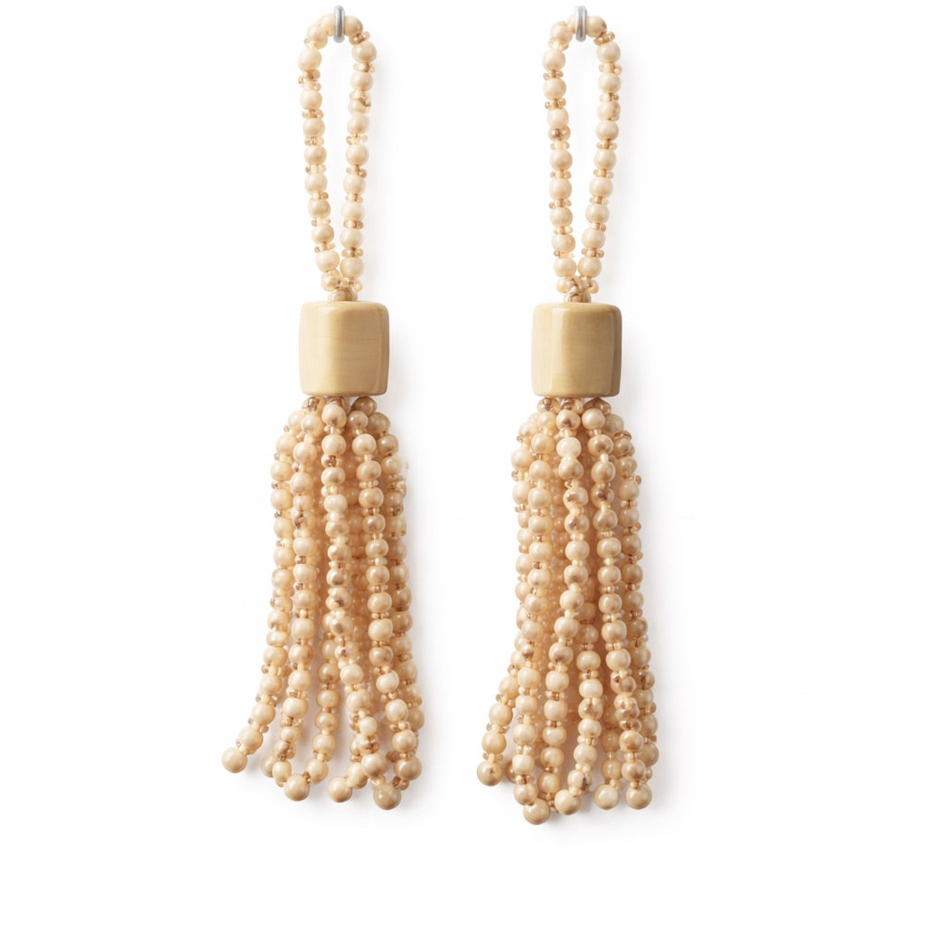 Boho Big Pearl Set of 2 - Beige
