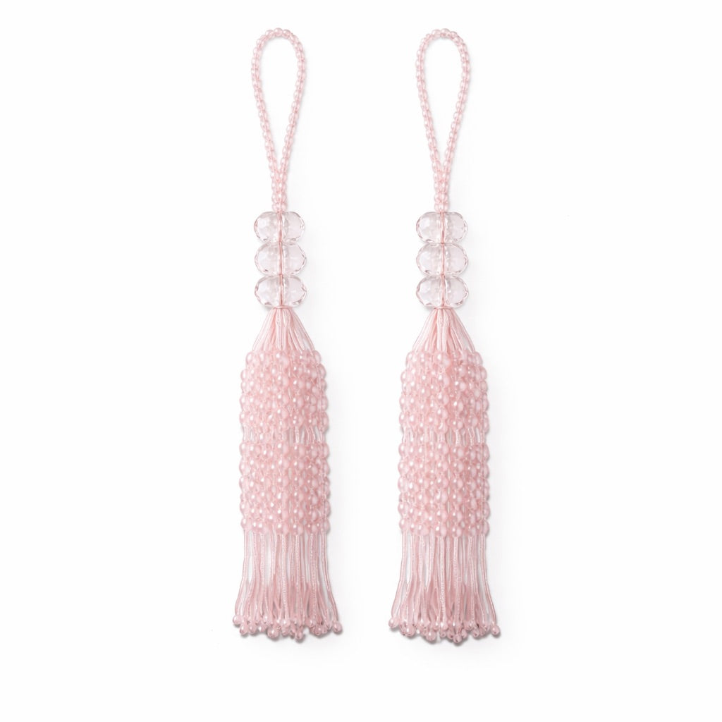 Aurora Beads Tassel Set - Pink
