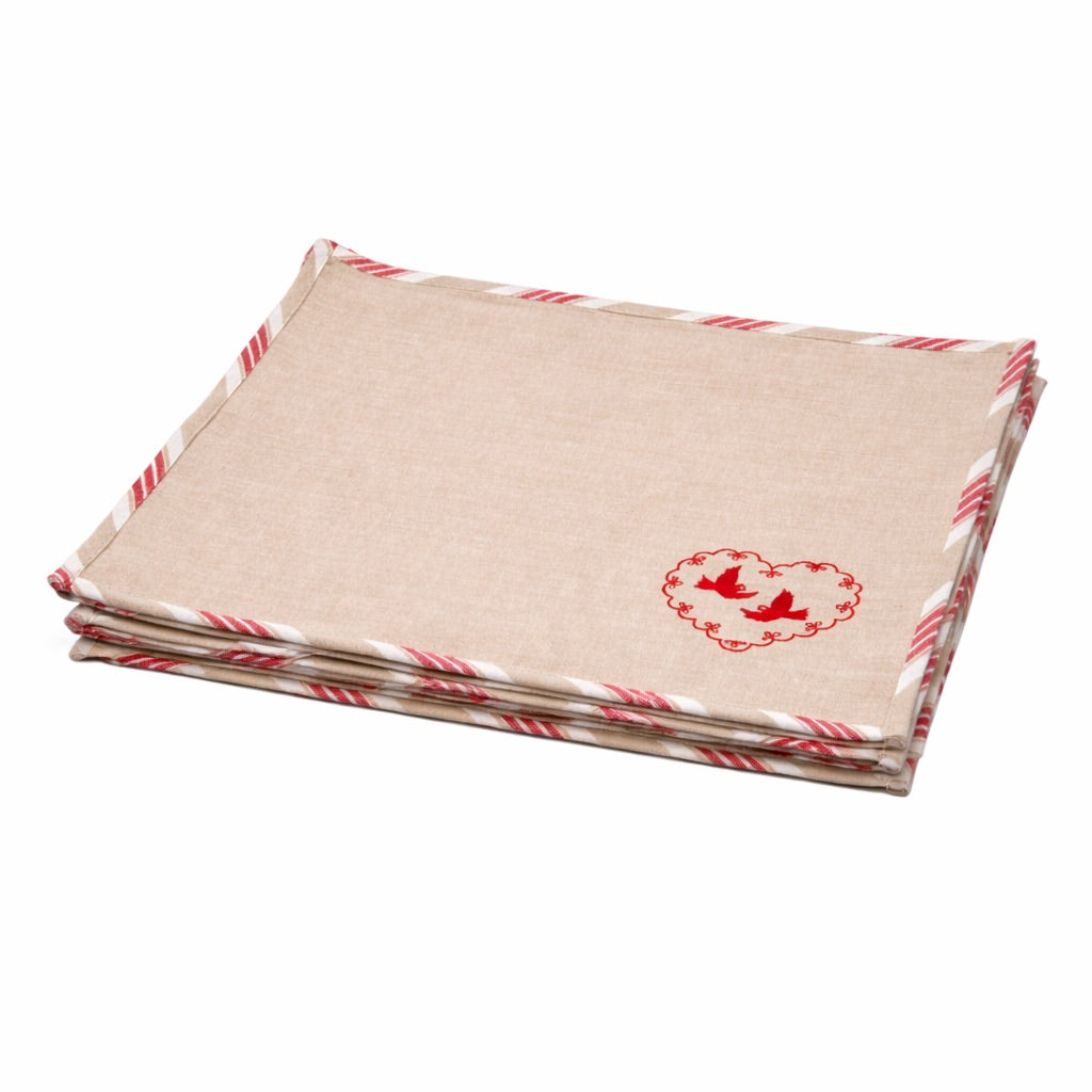 Placemat Vani Set - Red