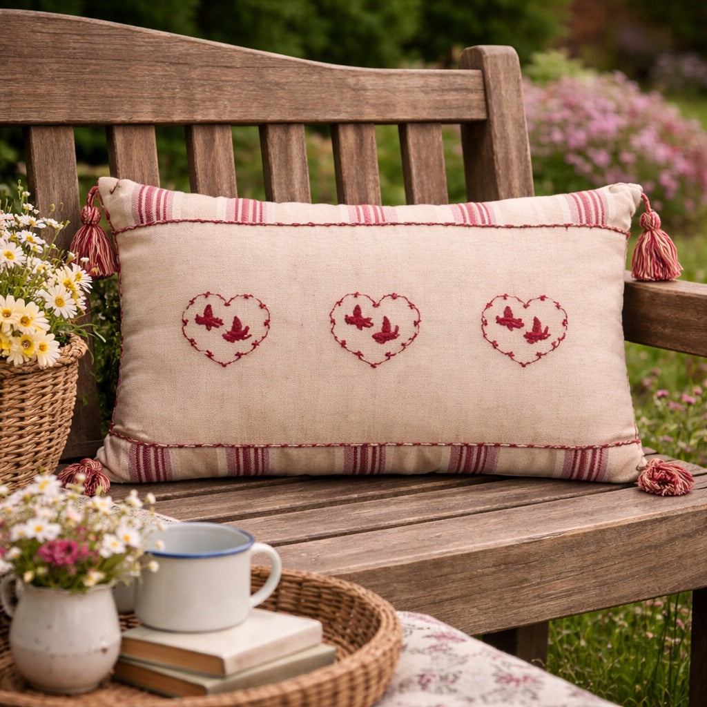Bega Birds Cushion - Red