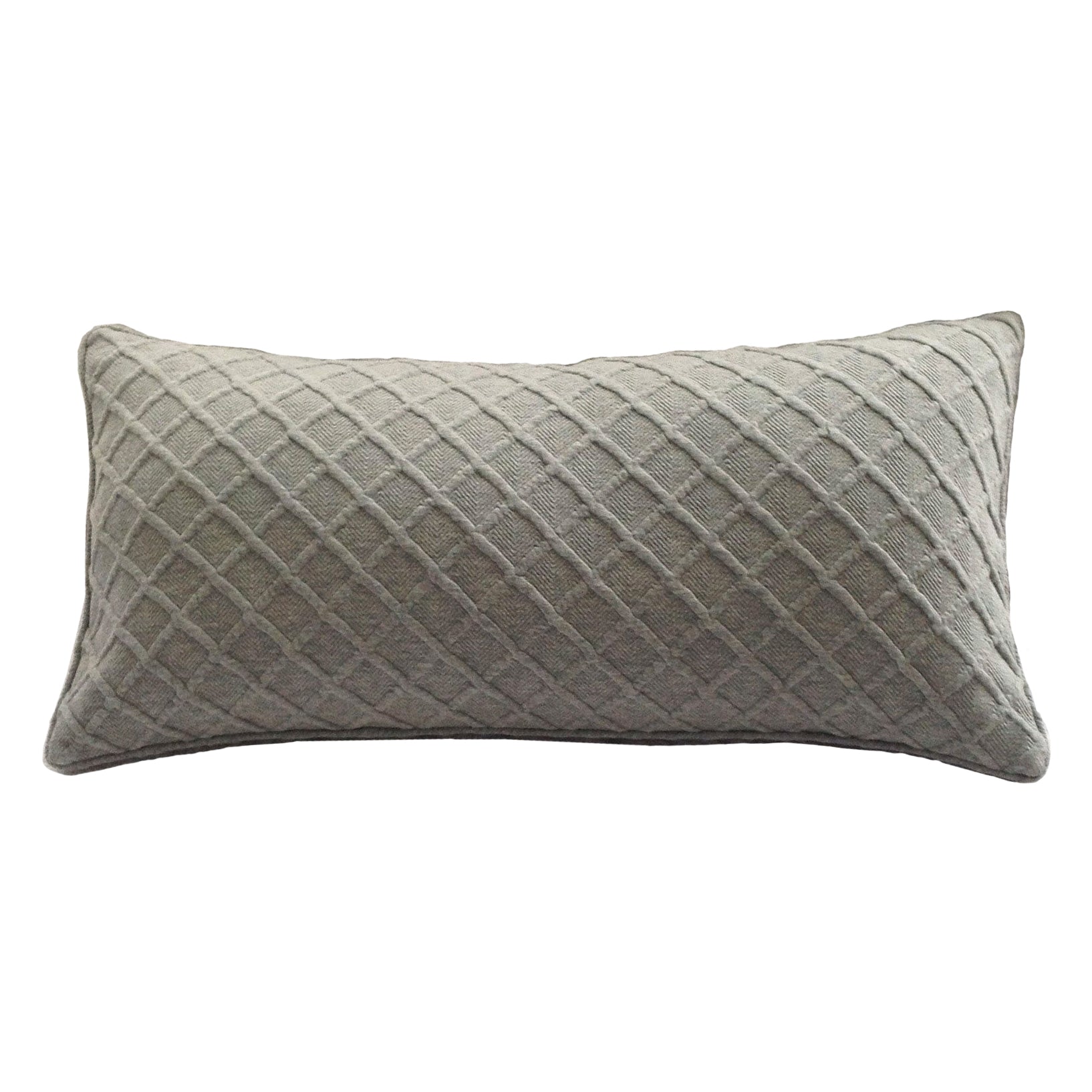 Marcelle Prefilled Oblong Pillow - Ice Grey