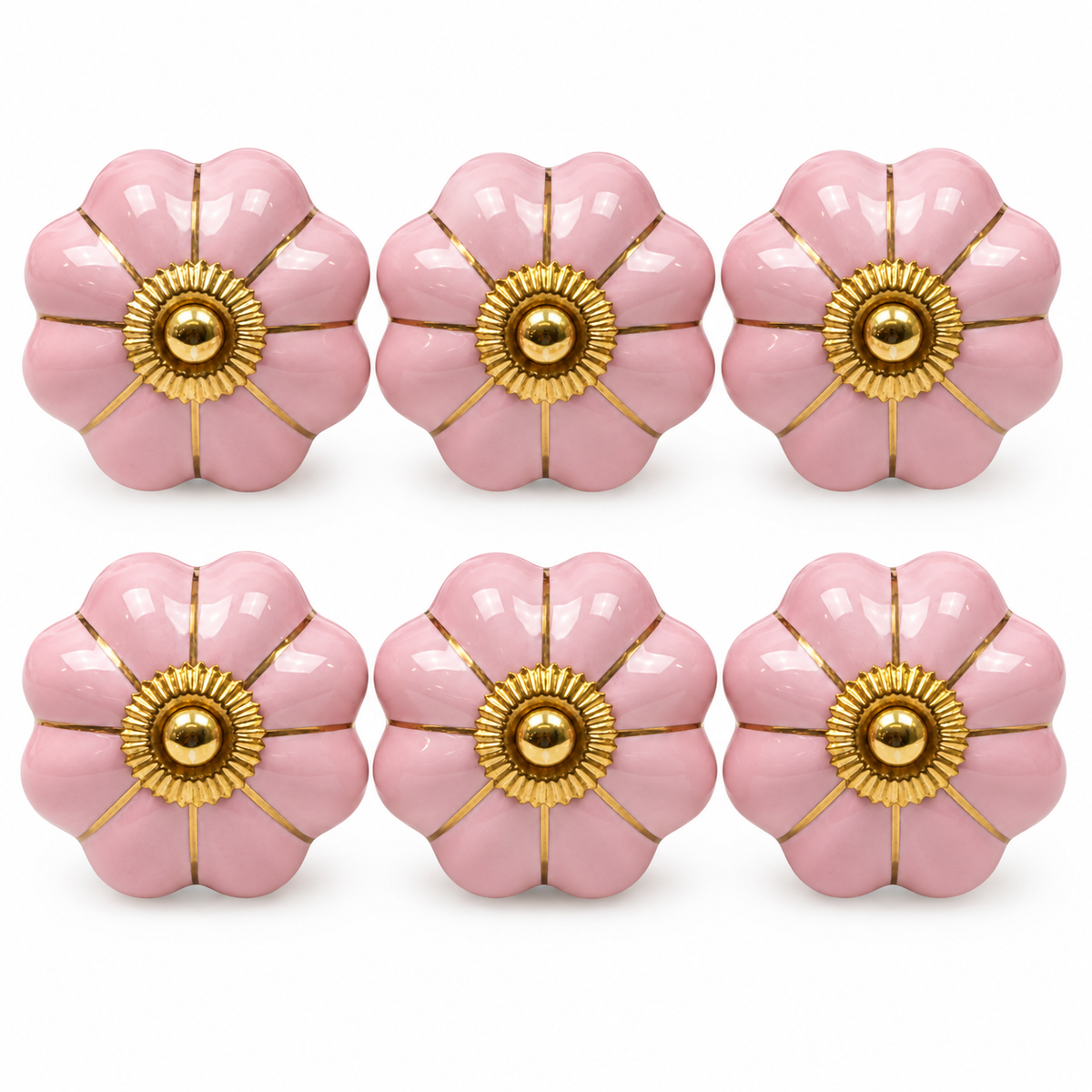 Large Ceramic Knob – Pink – Casa Sereno