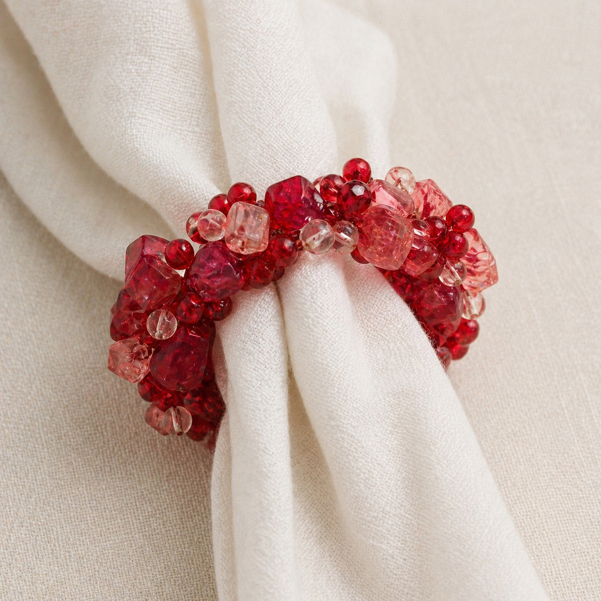 Napkin Rings Set of Two - Red