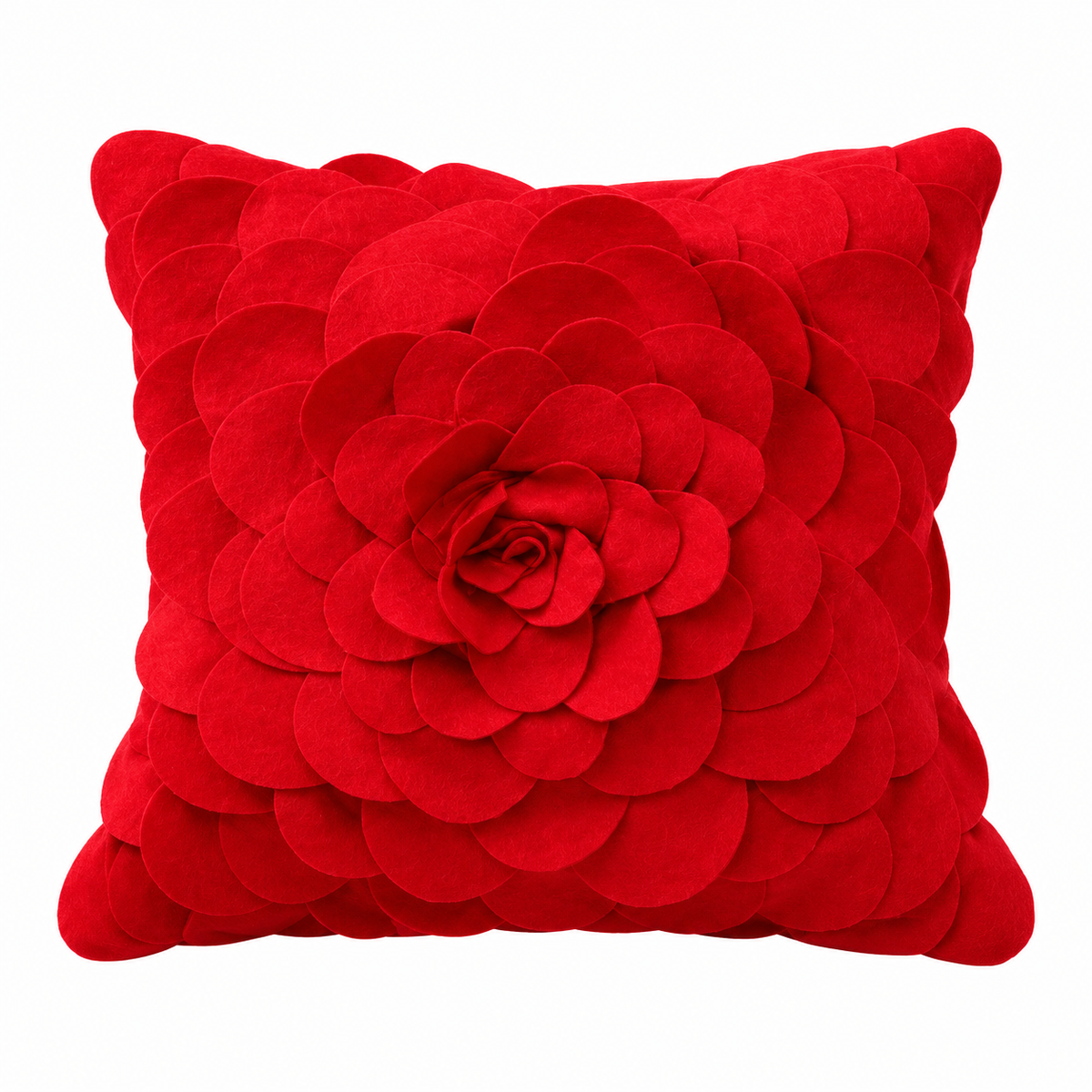 Rose Petals Cushion - Red