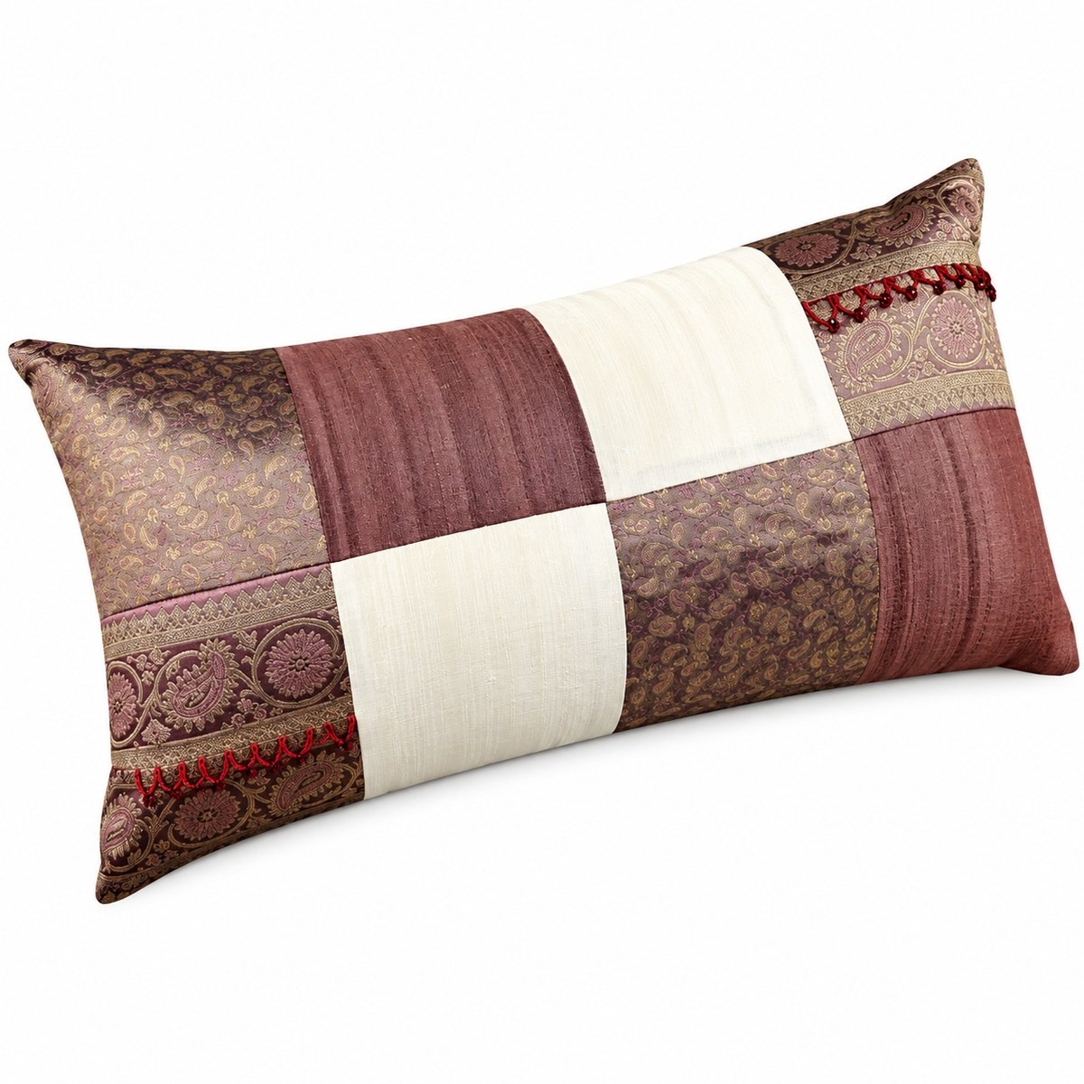 34x68cm Silk Pillow - Beige