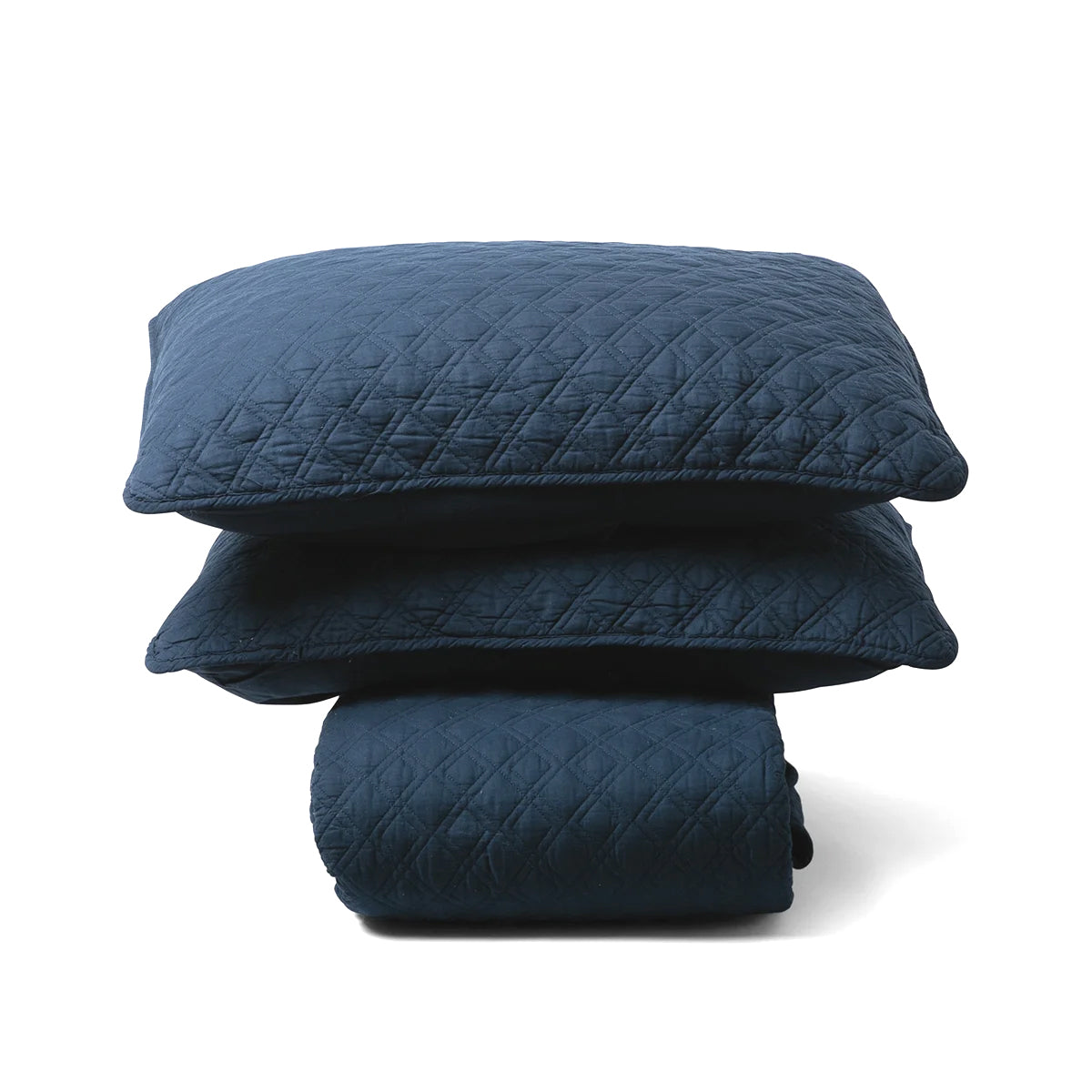 Watson Queen Bedspread Set - Navy