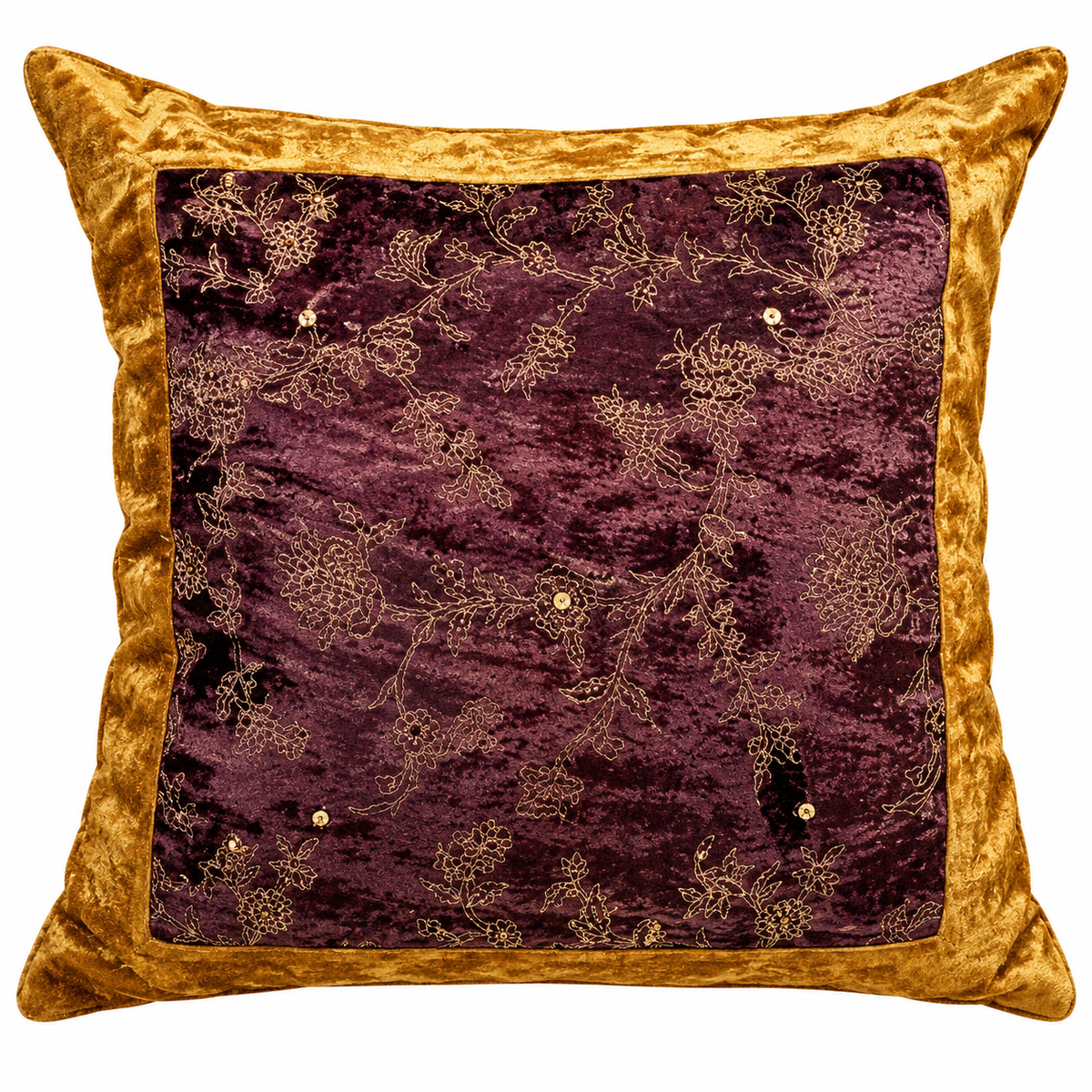 Imperial Velvet Cushion Prefilled - Cocoa