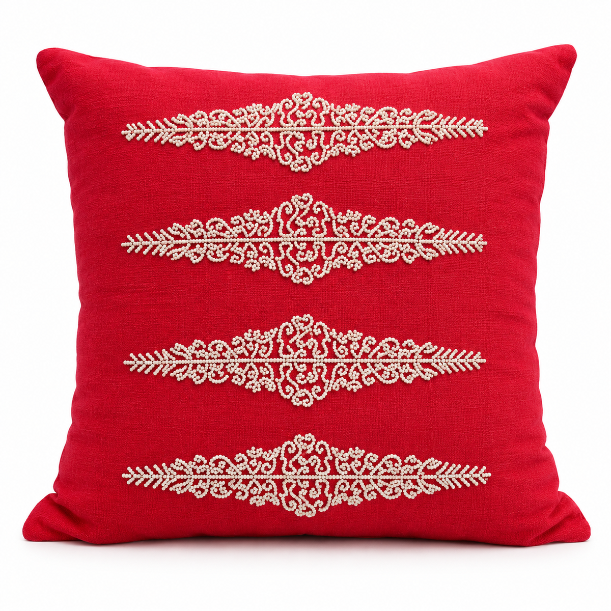 Pearl Zena Cushion Prefilled - Red