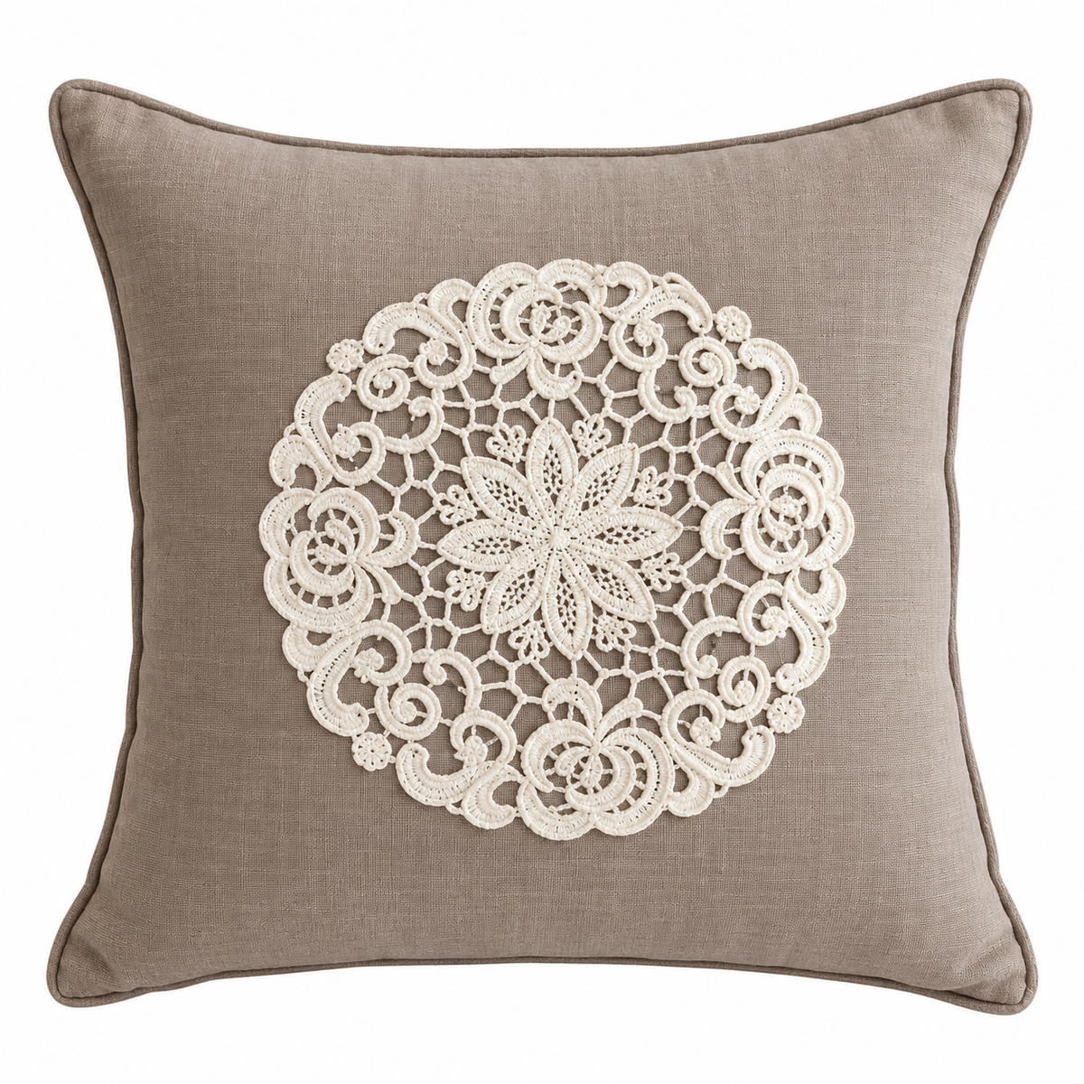 Cotton Lace Trim Prefilled