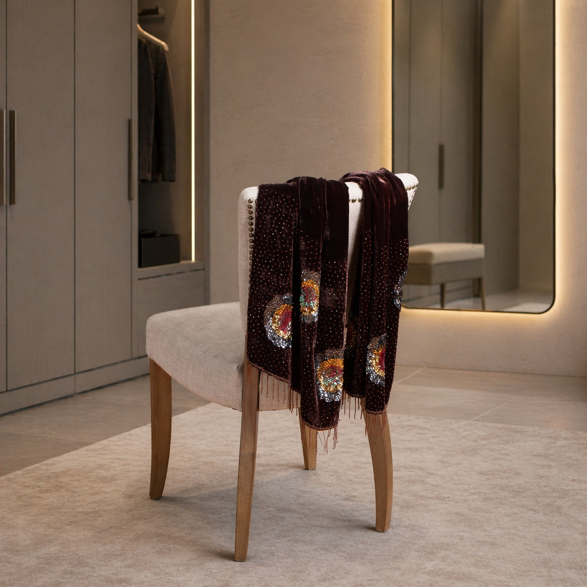 Evoke Velvet Shawl
