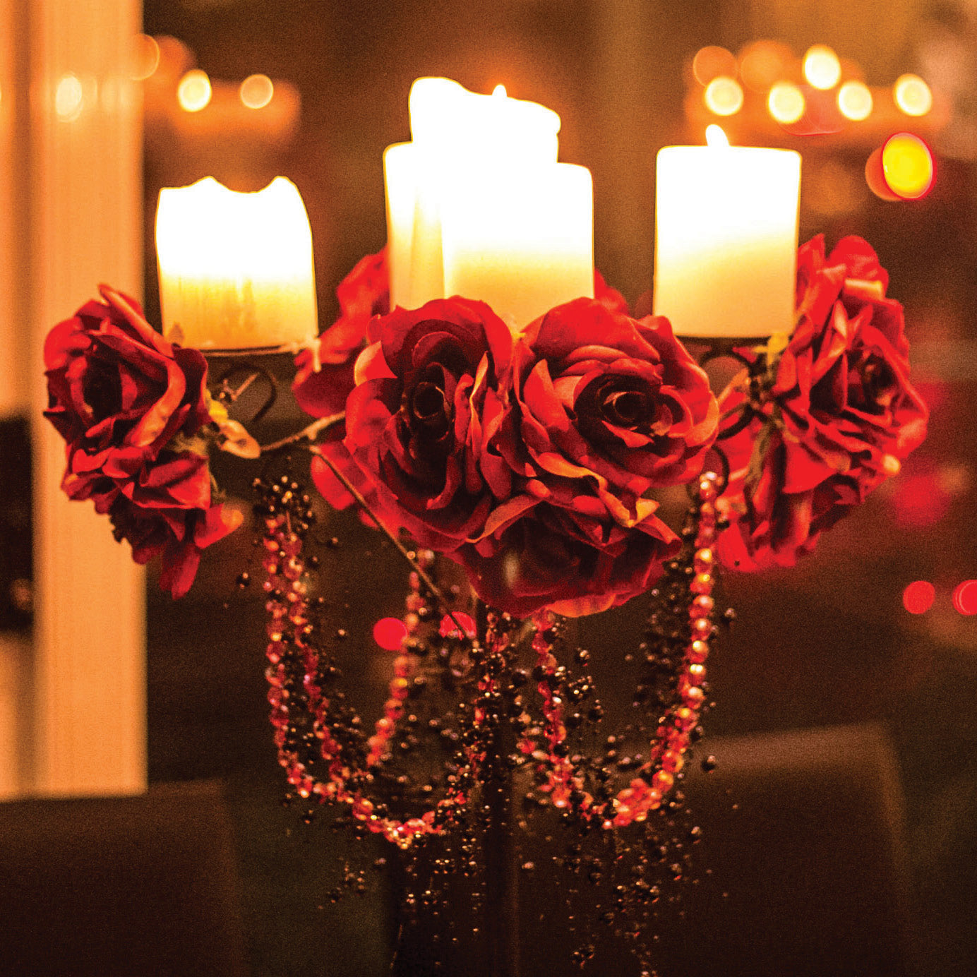 Lustre Glow Strand - Red