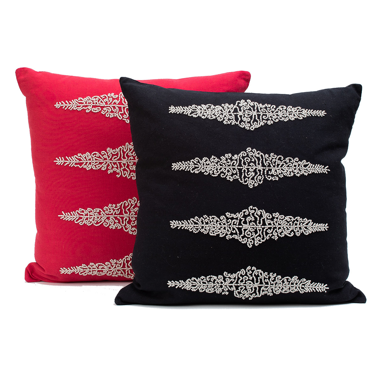 Pearl Zena Cushion Prefilled - Black
