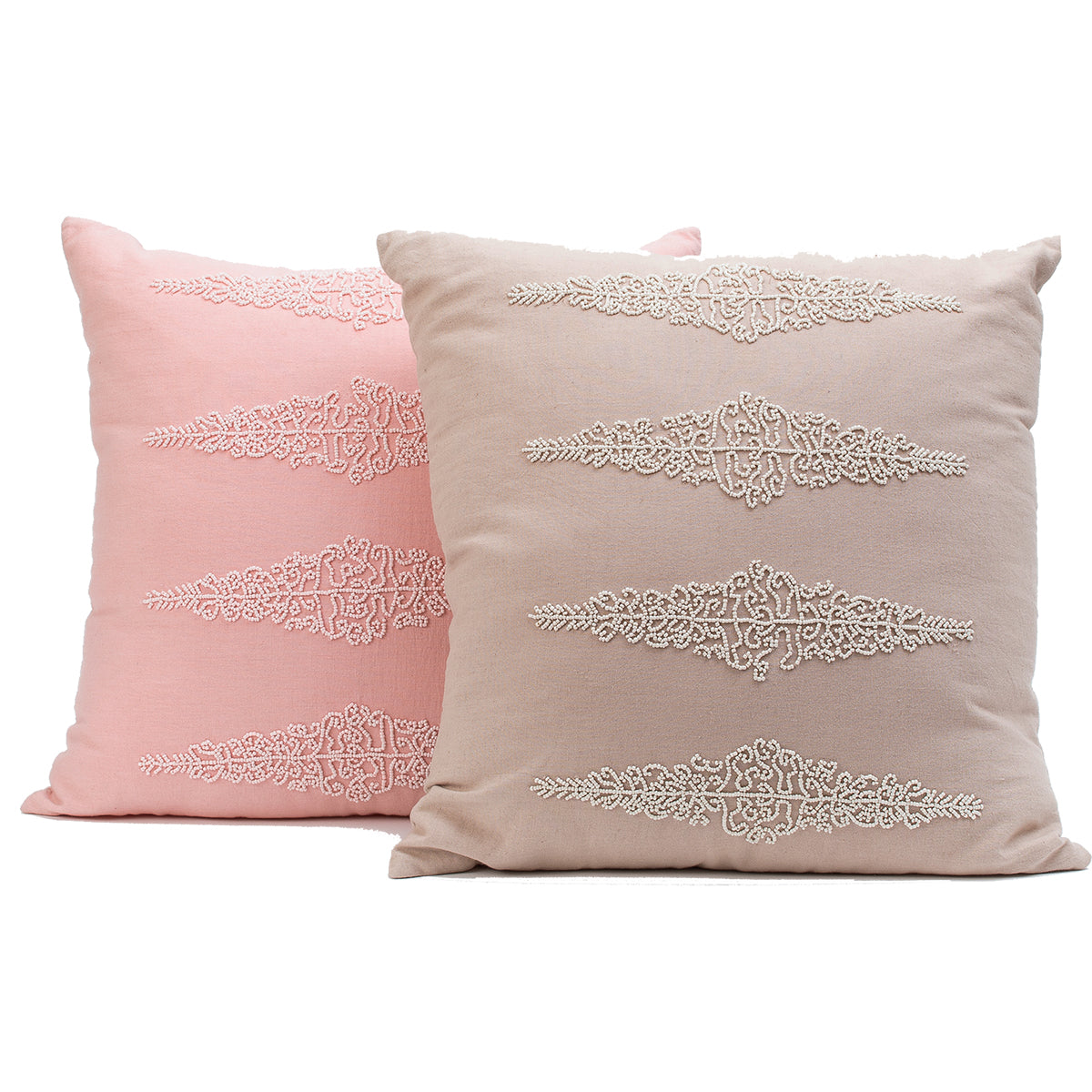 Pearl Zena Cushion Prefilled - Linen