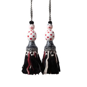 Hearts Set of 2 Tassels