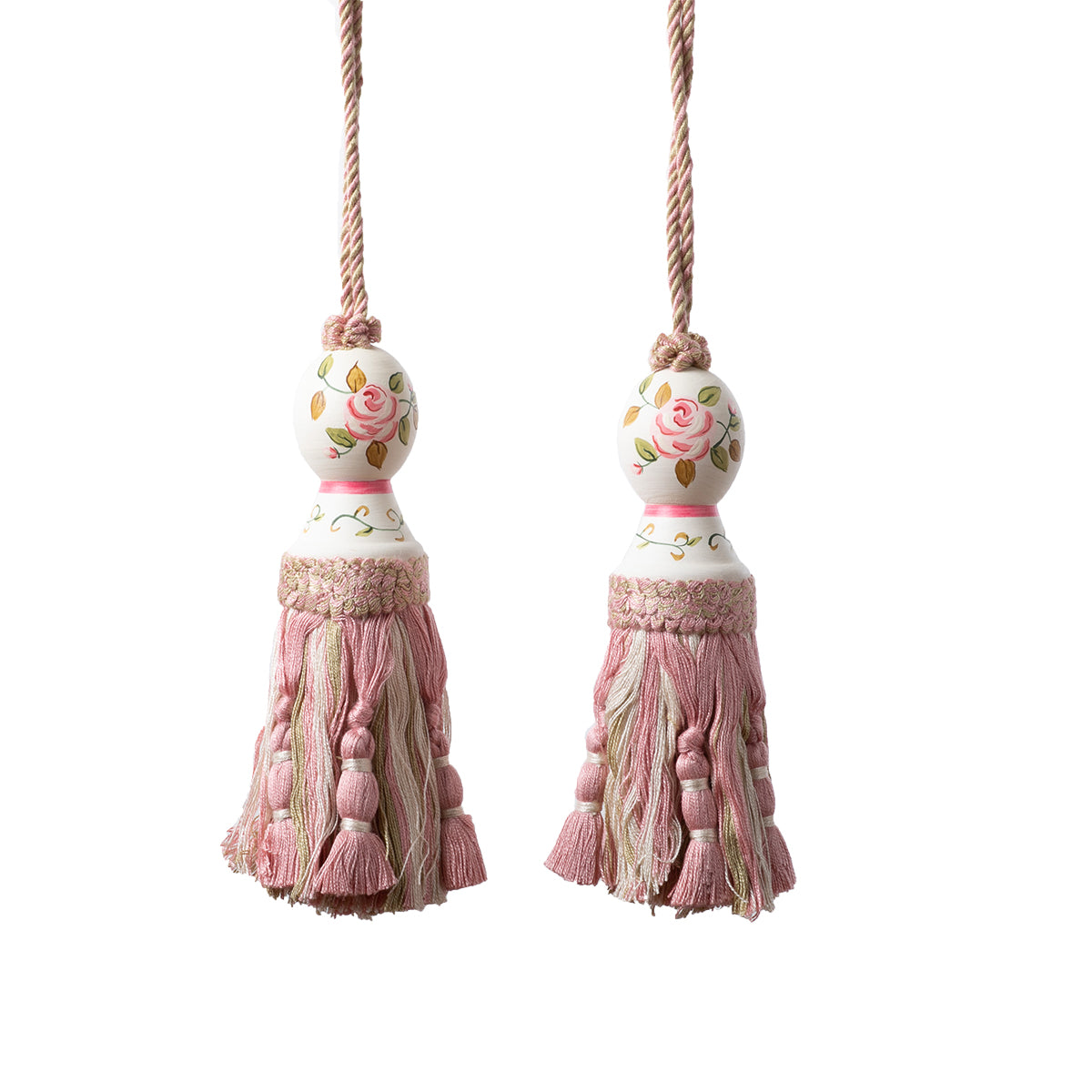 Roses Hand Painted Set of 2