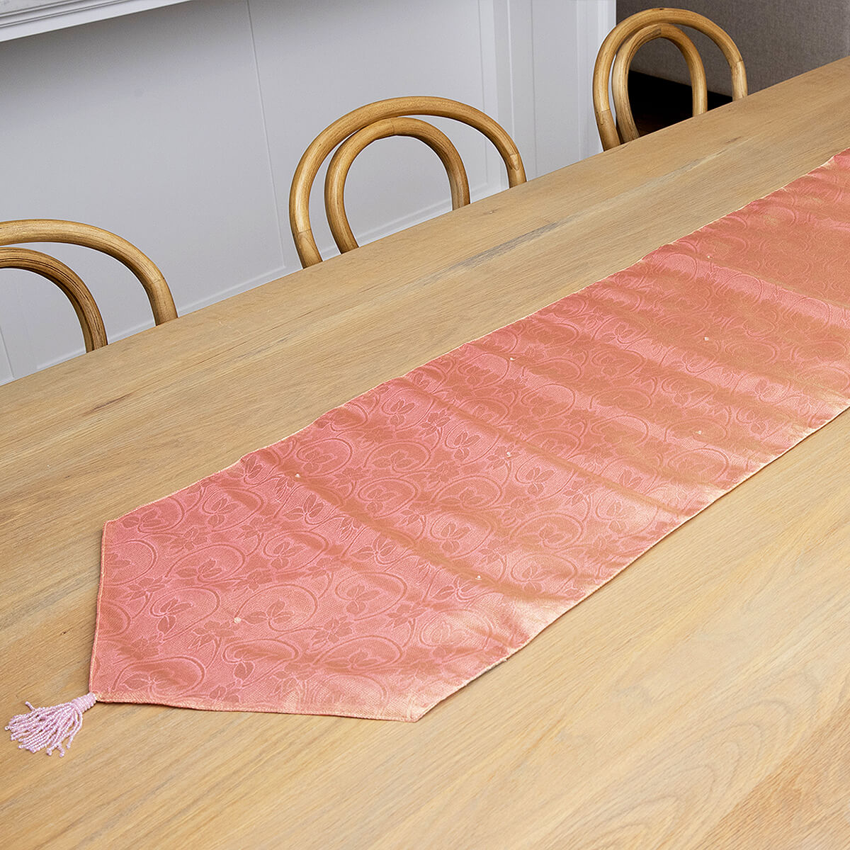 Jaquard Organza Runner 40x180cm - Pink