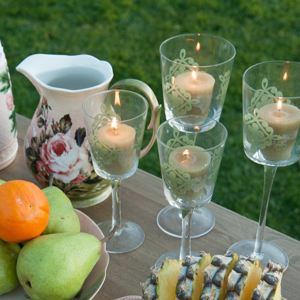 Tall Tealight Lace