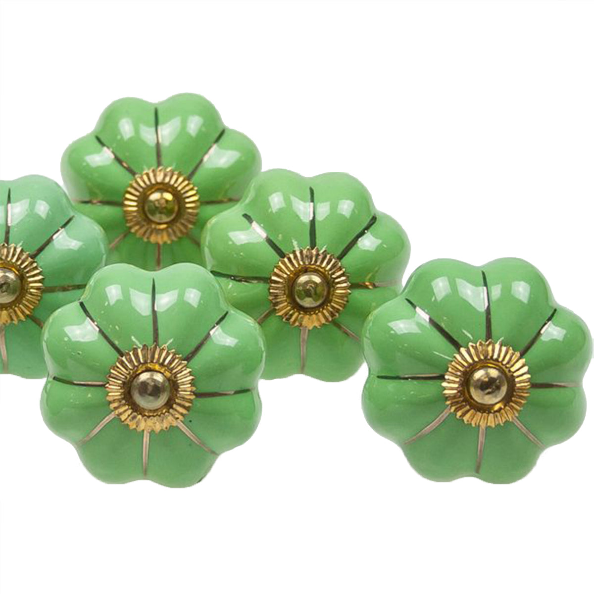 Large Ceramic Knob - Green