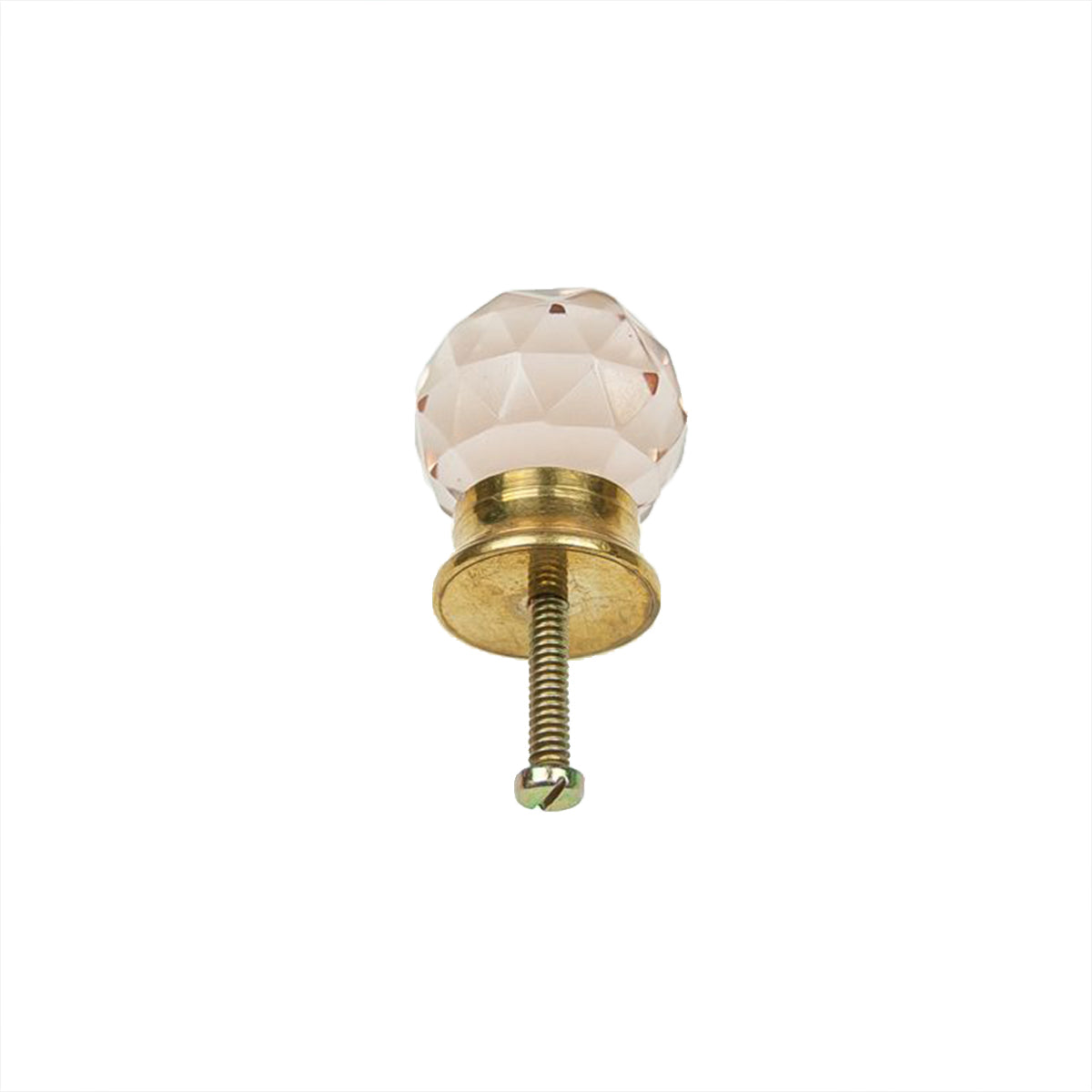 Crystal Glass Golf Knob - Pink