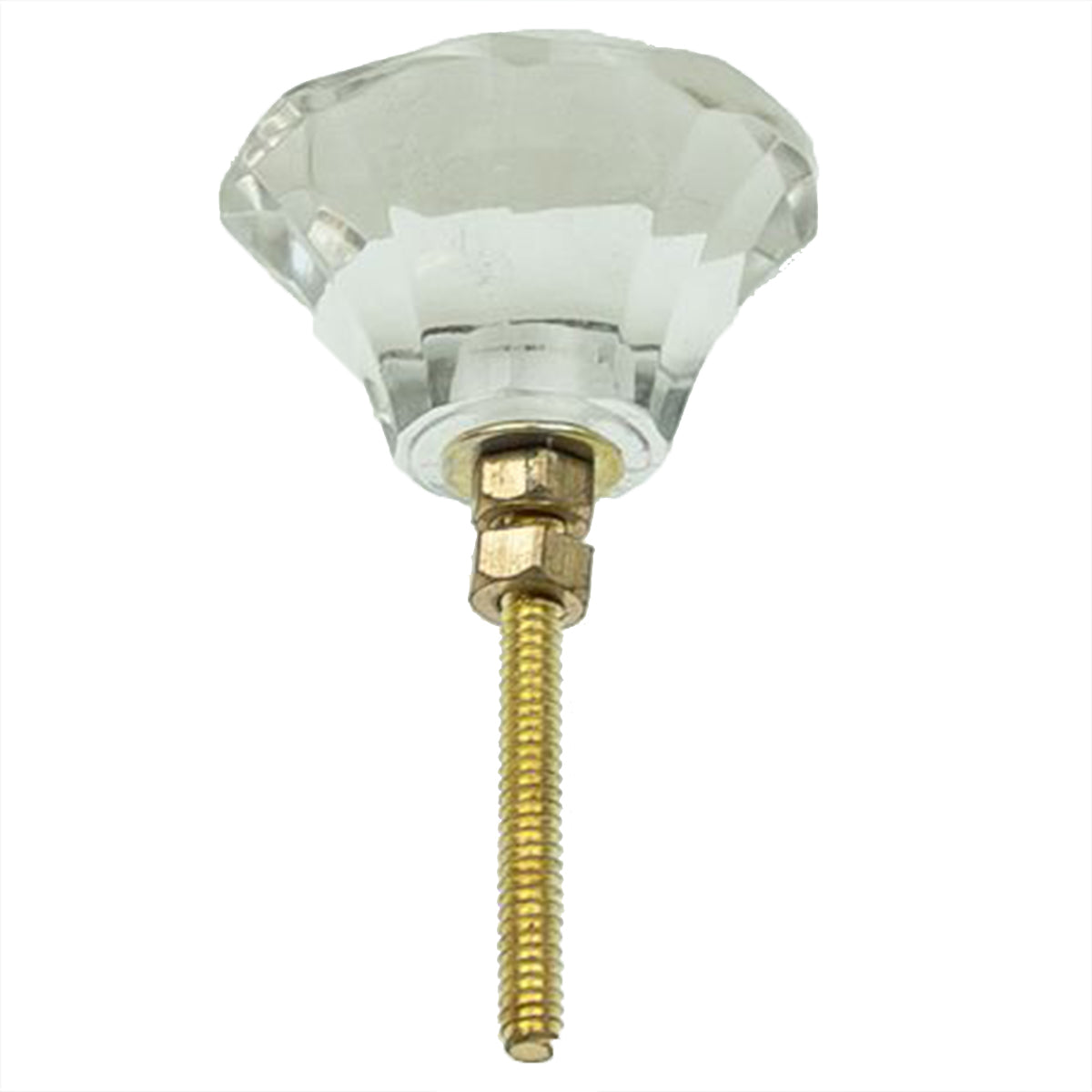 Crystal Mushroom Knob 5.2cm - Clear