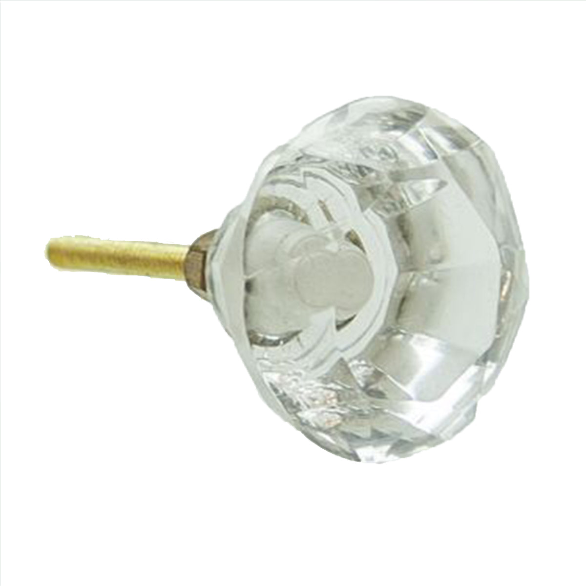 Crystal Mushroom Knob 5.2cm - Clear