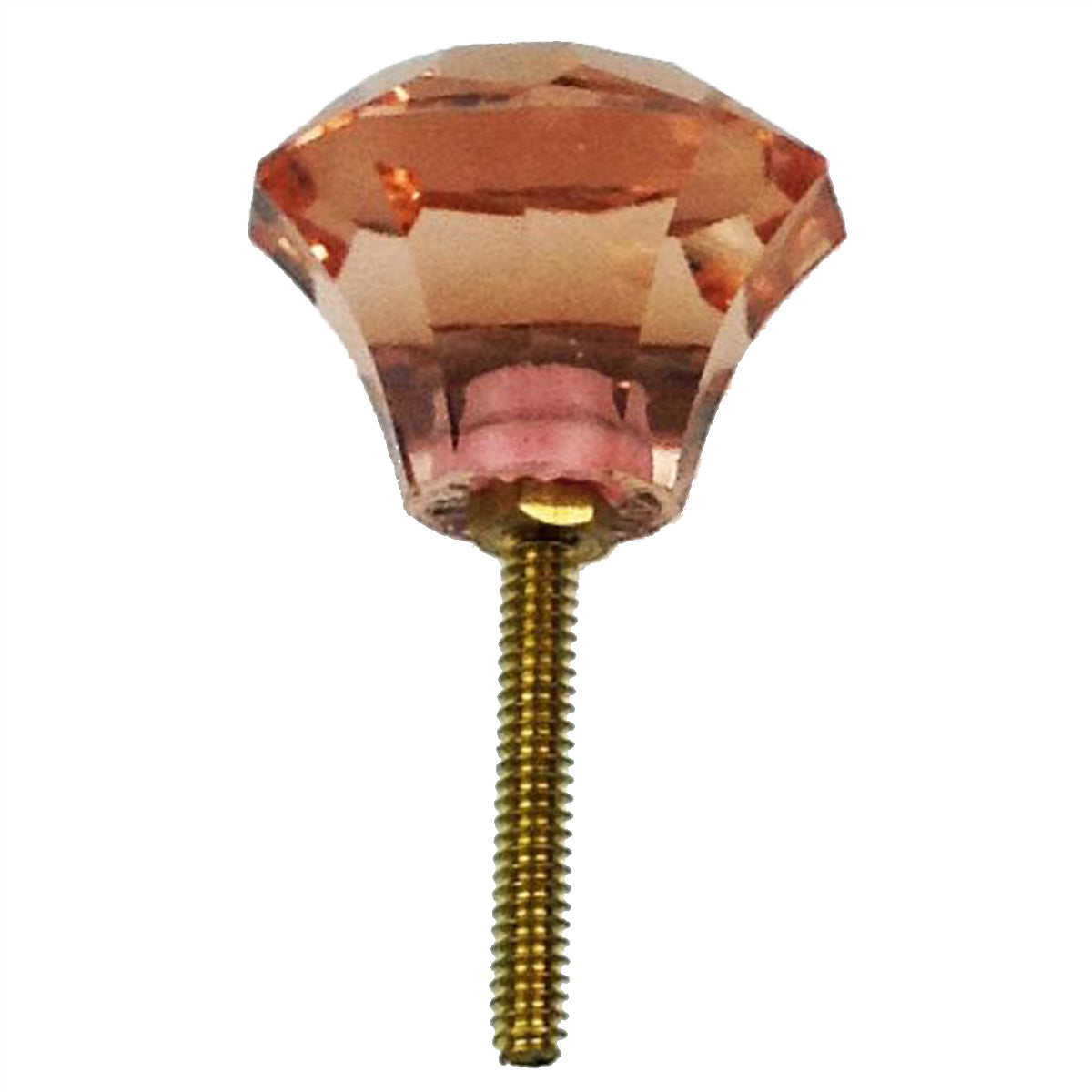 Crystal Mushroom Knob 5.2cm - Coral