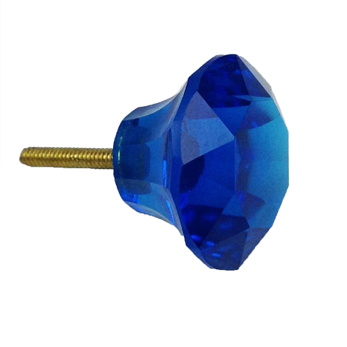 Crystal Mushroom Knob 5.2cm - Turquoise