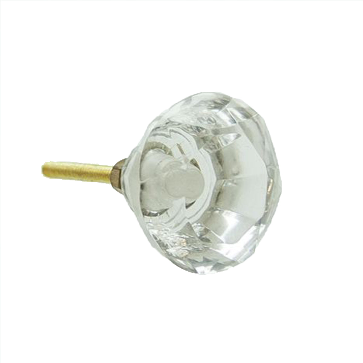Knob Crystal Mushroom 4.5cm - Clear