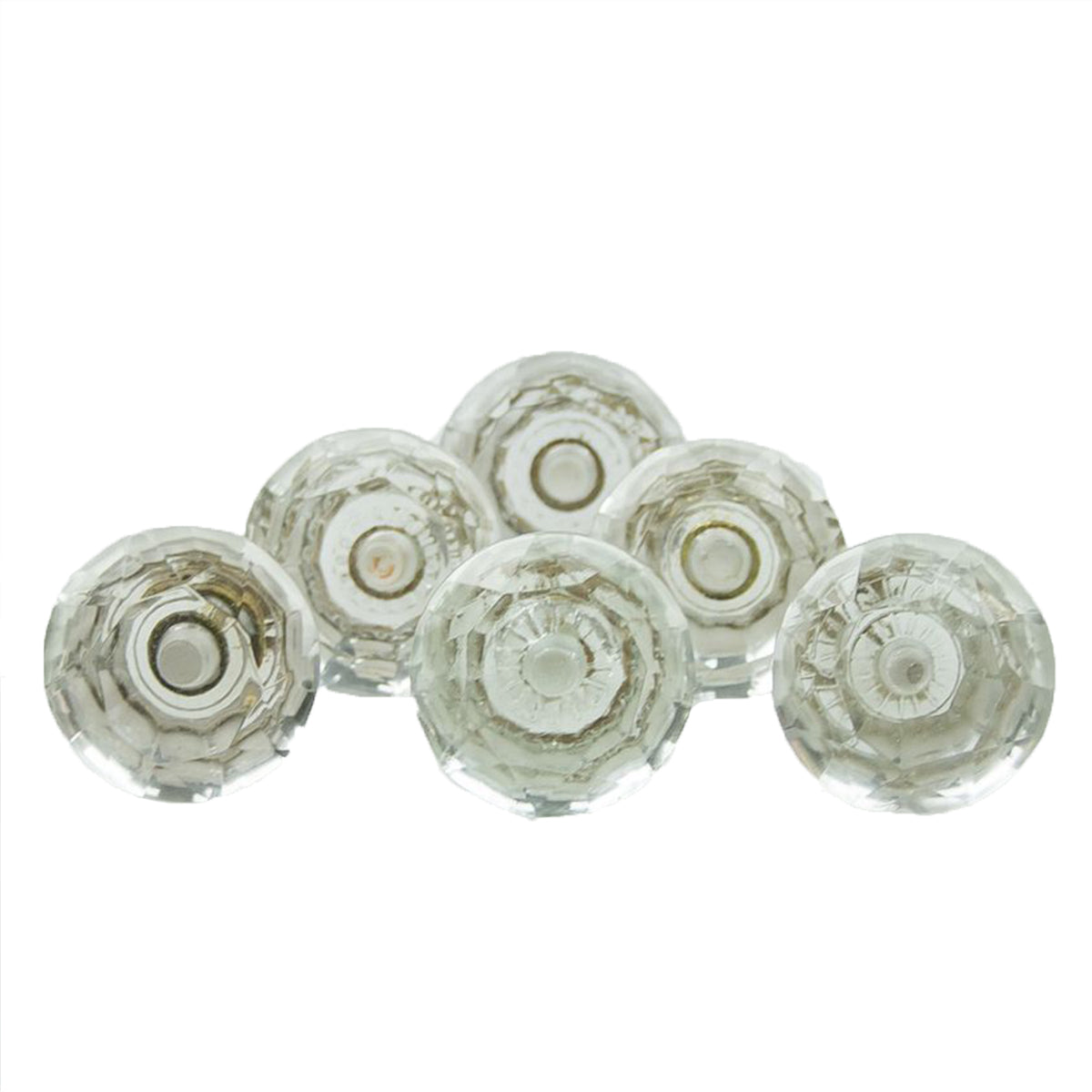 Knob Crystal Mushroom 4.5cm - Clear