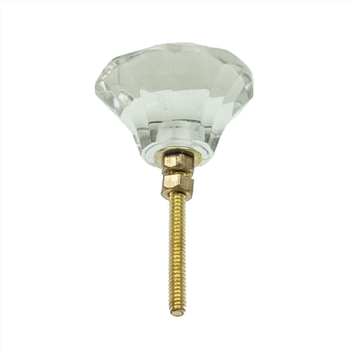 Knob Crystal Mushroom 4.5cm - Clear
