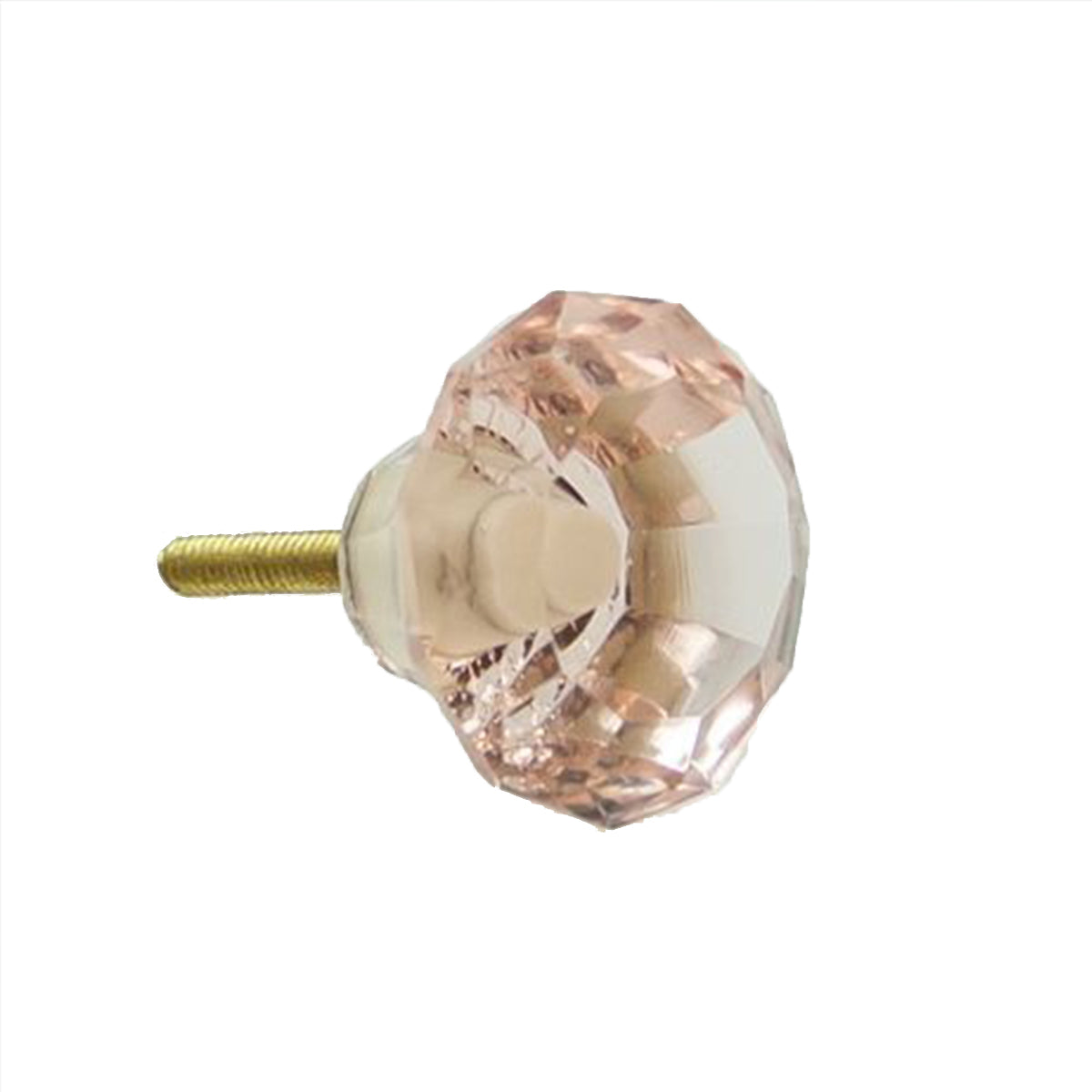 Knob Crystal Mushroom 4.5cm - Pink