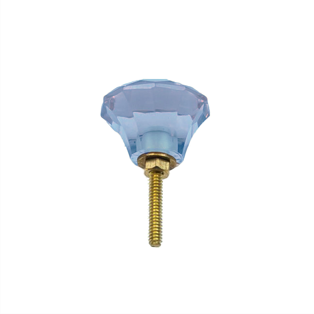 Knob Crystal Mushroom 3.5cm - Blue