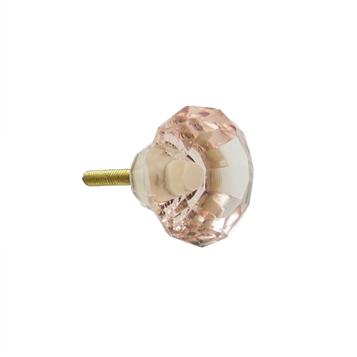 Knob Crystal Mushroom 3.5cm - Pink