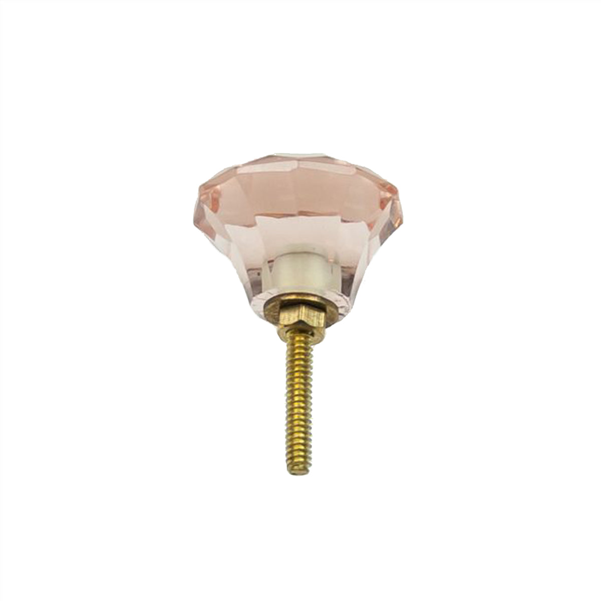 Knob Crystal Mushroom 3.5cm - Pink