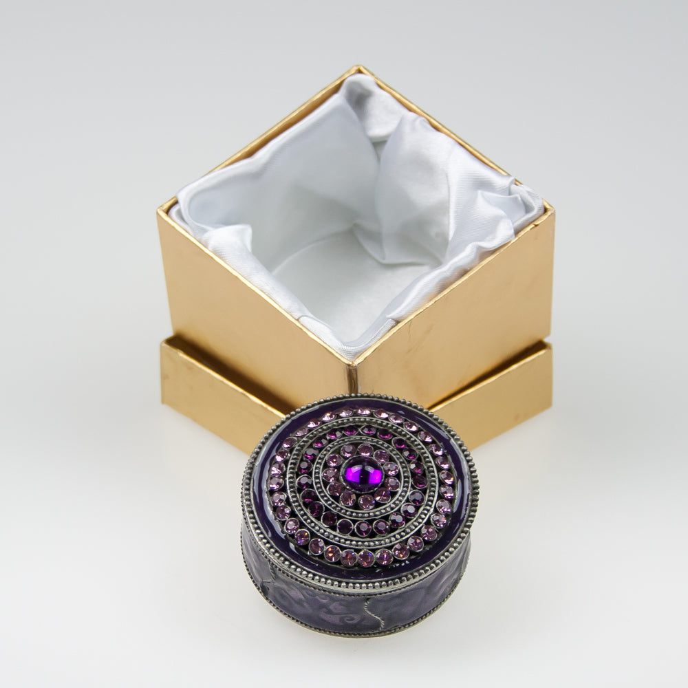 Trinket Gems Gold Gift Box - Lilac