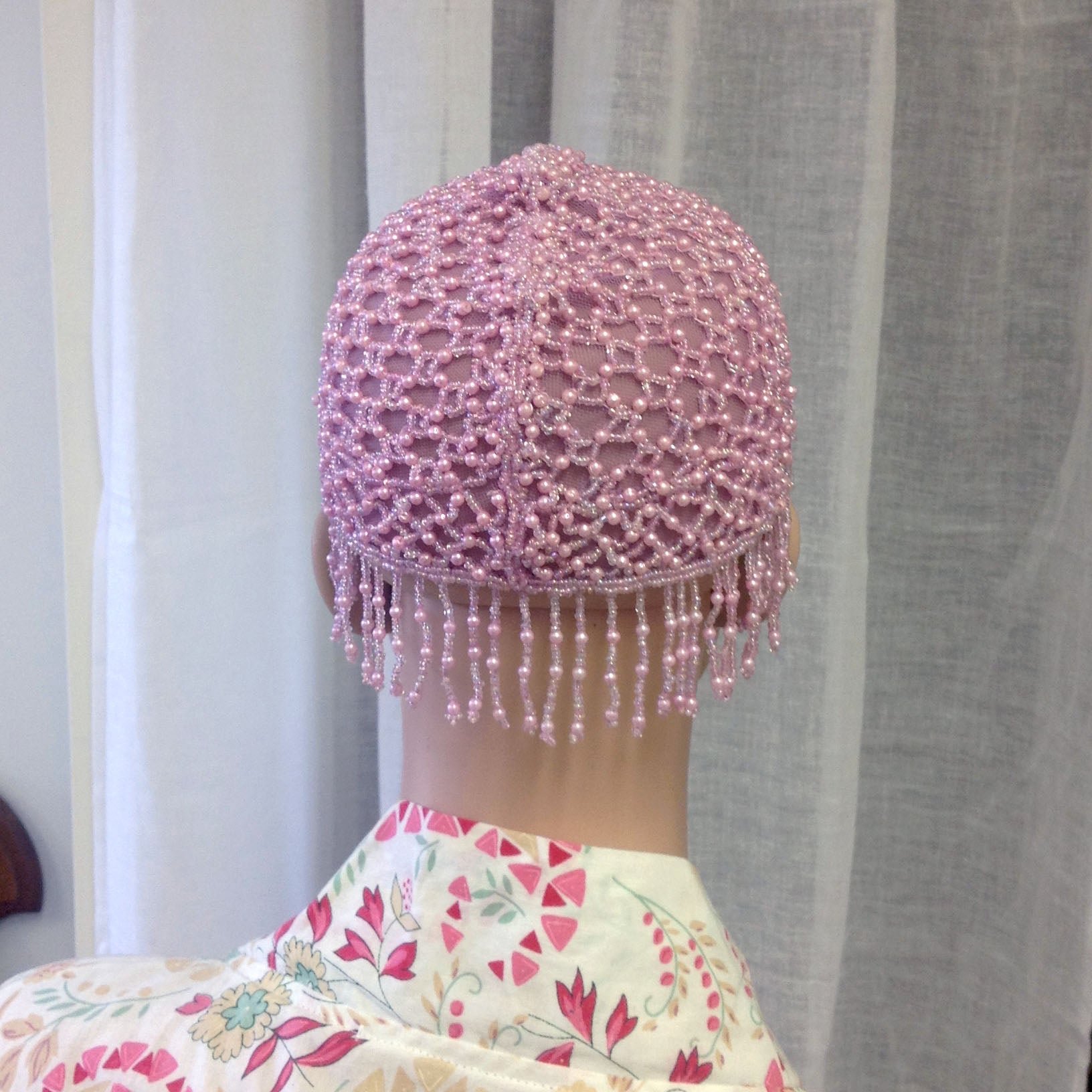 Beaded Cap - Lavender