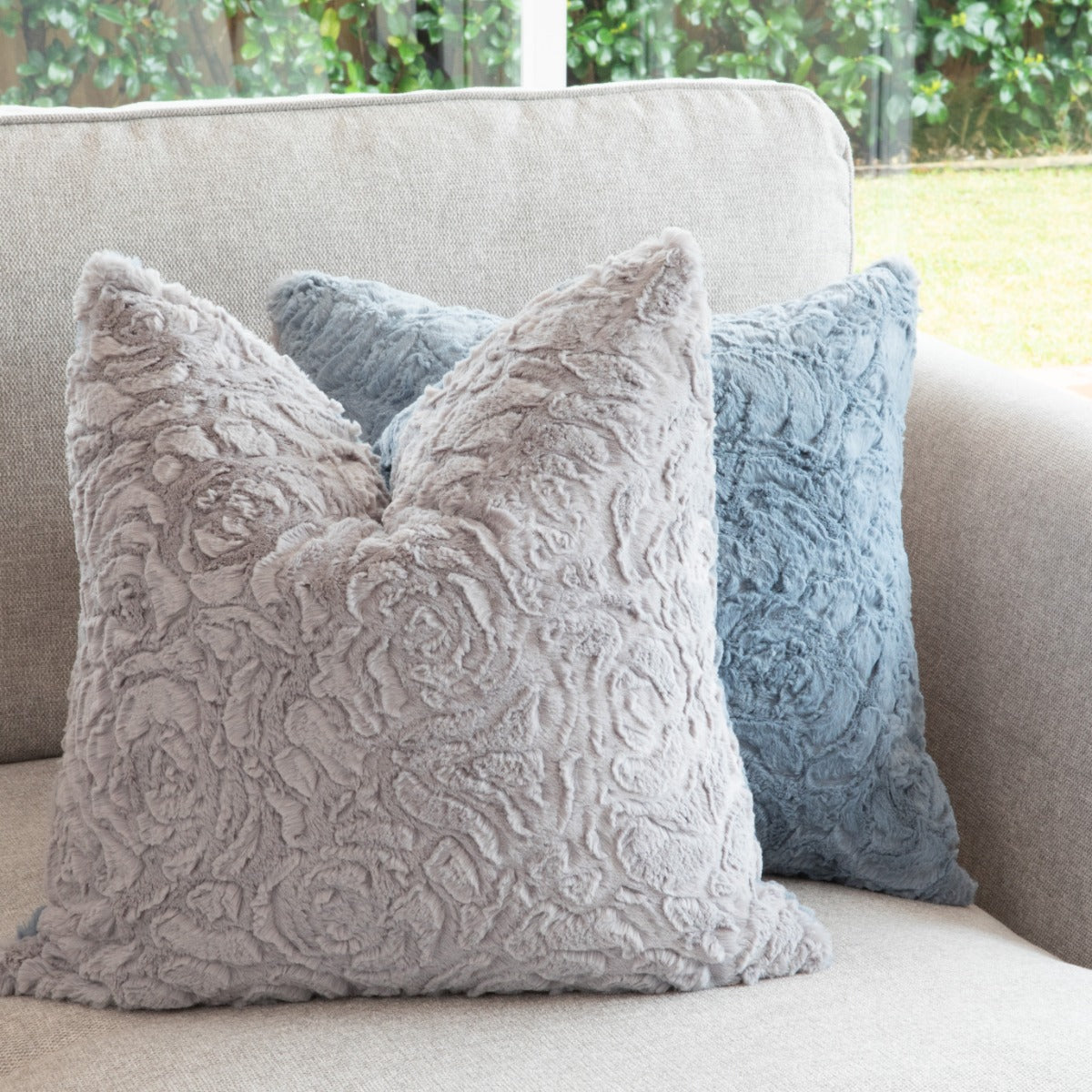 Cosy Cushion Filled - Duck Egg Blue