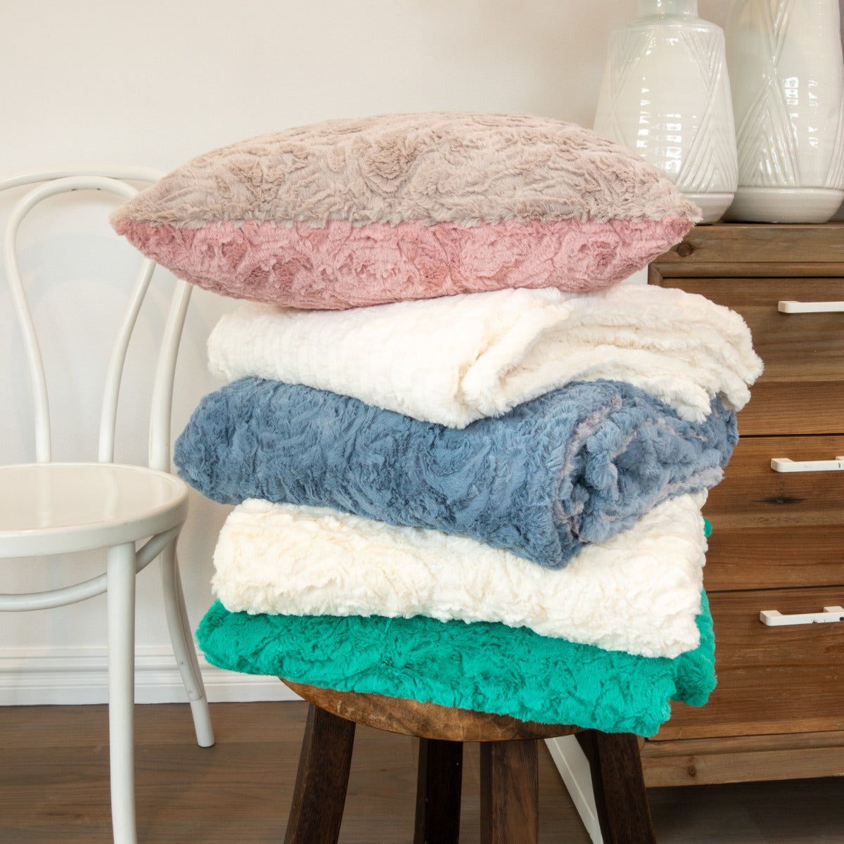 Cosy Blanket Rose - Ivory