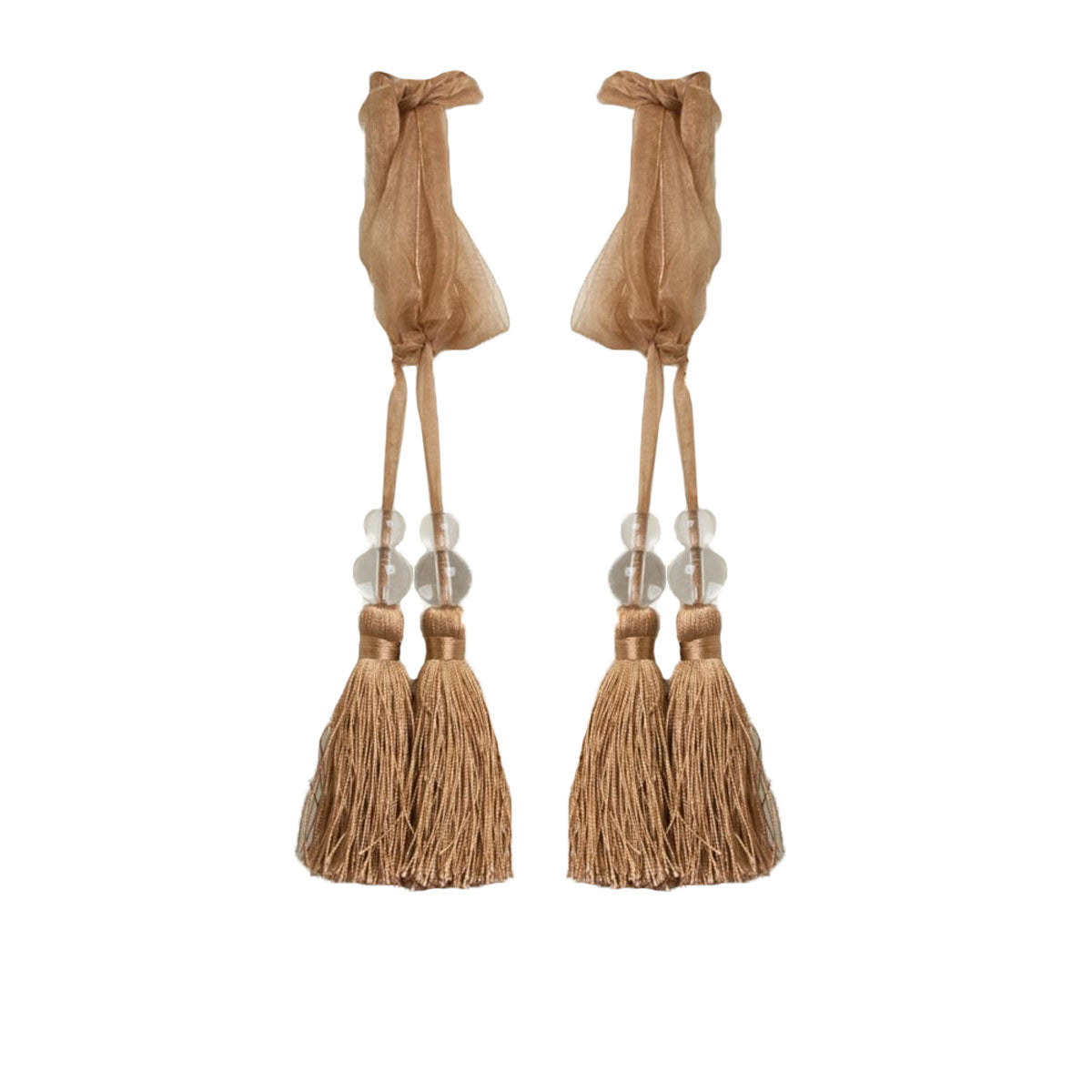 Rosie Tie Back Set - Taupe